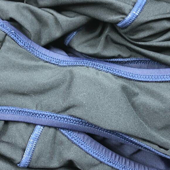 J CREW Navy Blue One Piece Slimming Swimsuit Ruched Sides Women's Beach Pool - Picture 3 of 5